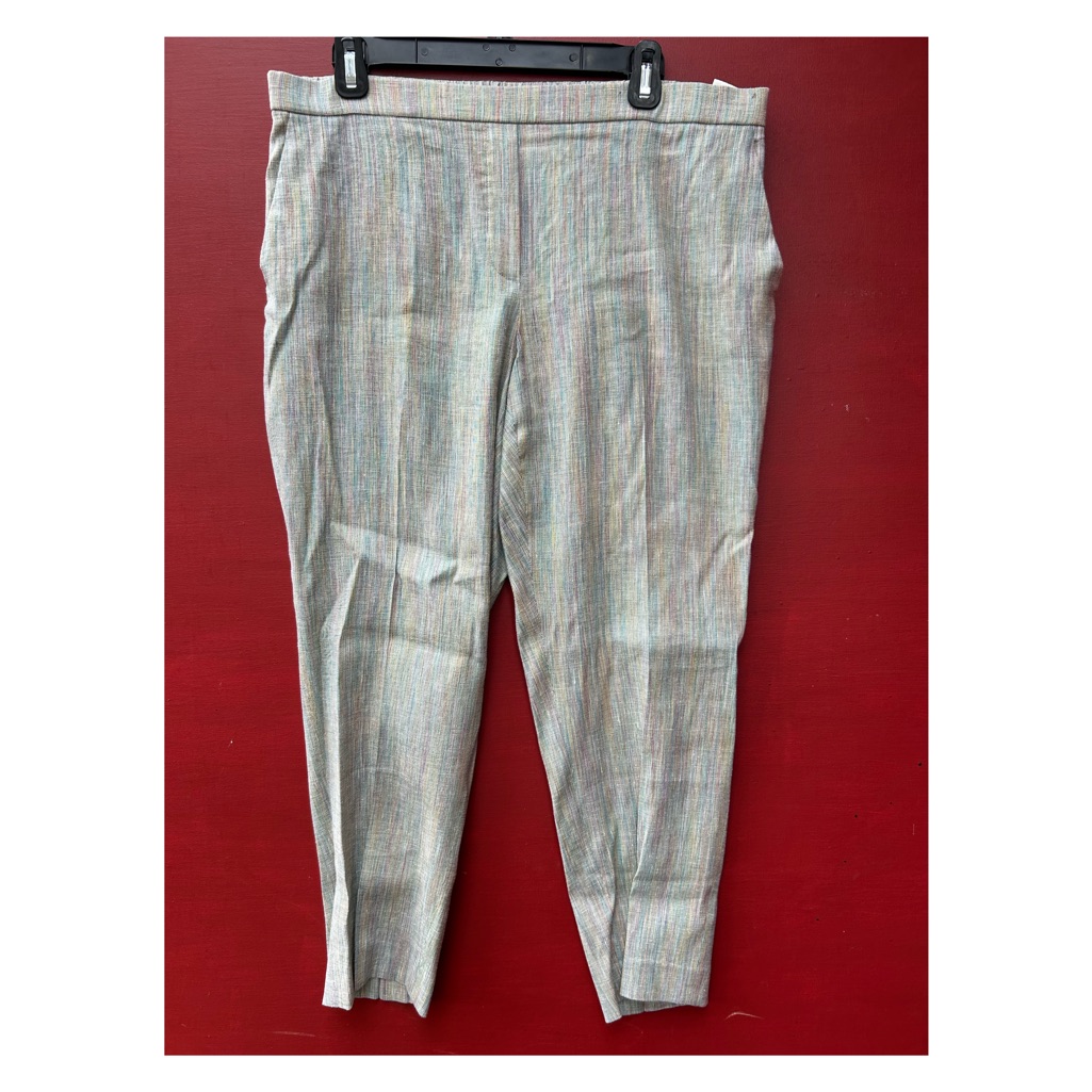 Theory Multicolor Striped Treeca Pant, 12